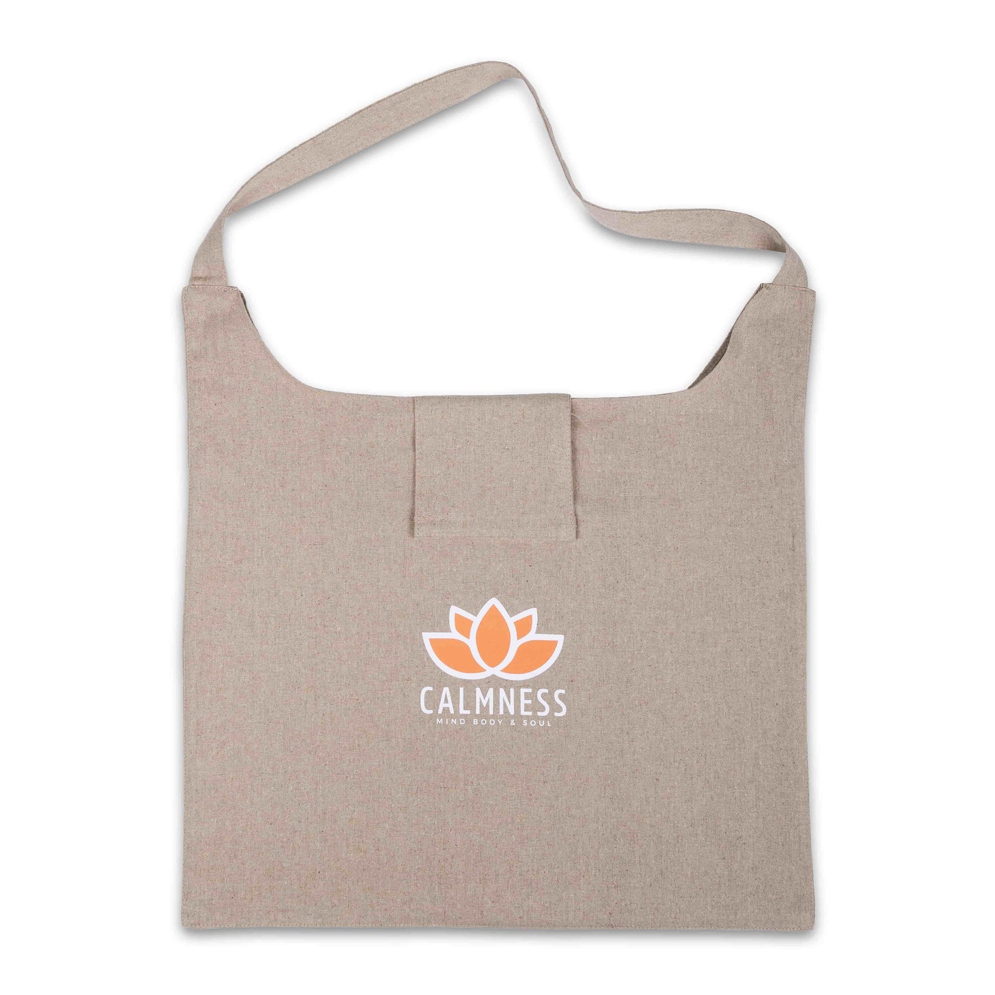 Beige linen carrying bag for Calmness Eco Acupressure Mat - Easy transport and storage