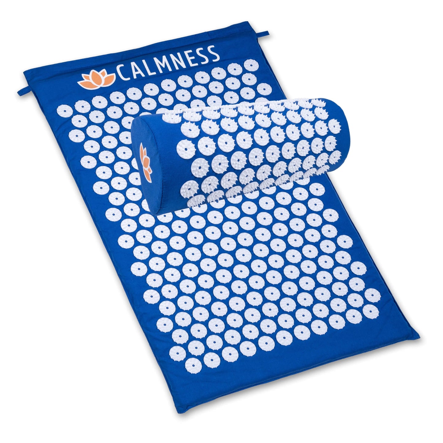 Set of blue Calmness Acupressure Mat and Pillow with sponge filling - Calmness for a complete relaxation experience